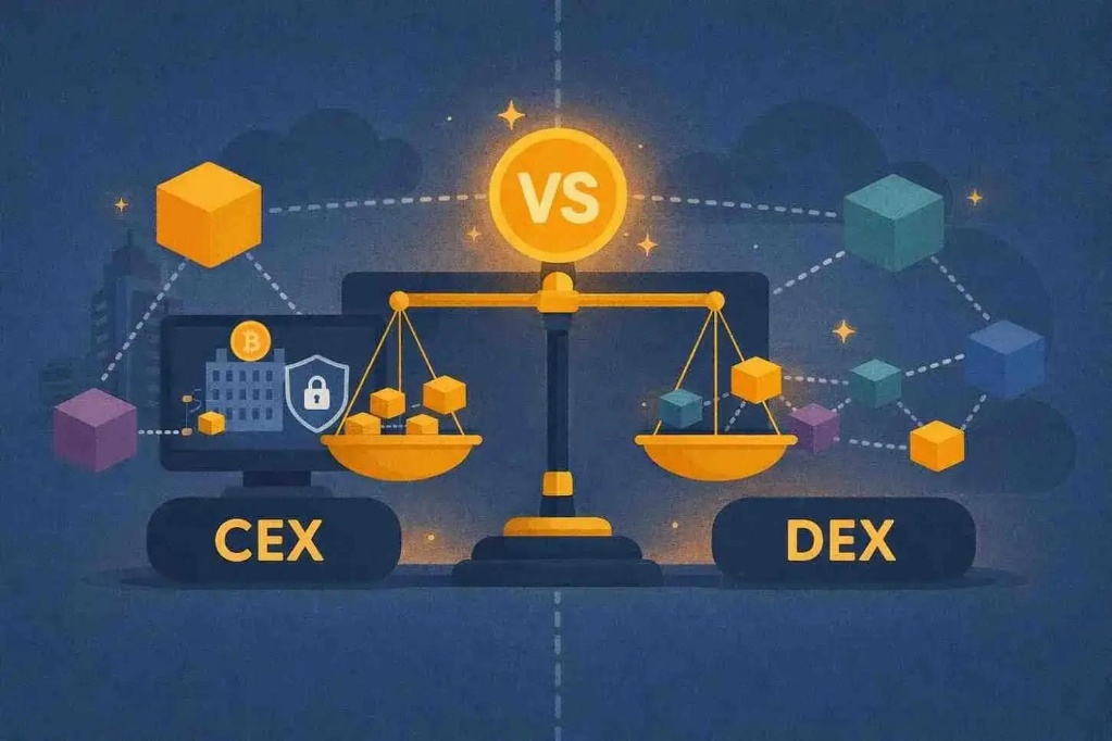 DEX vs CEX Illustration